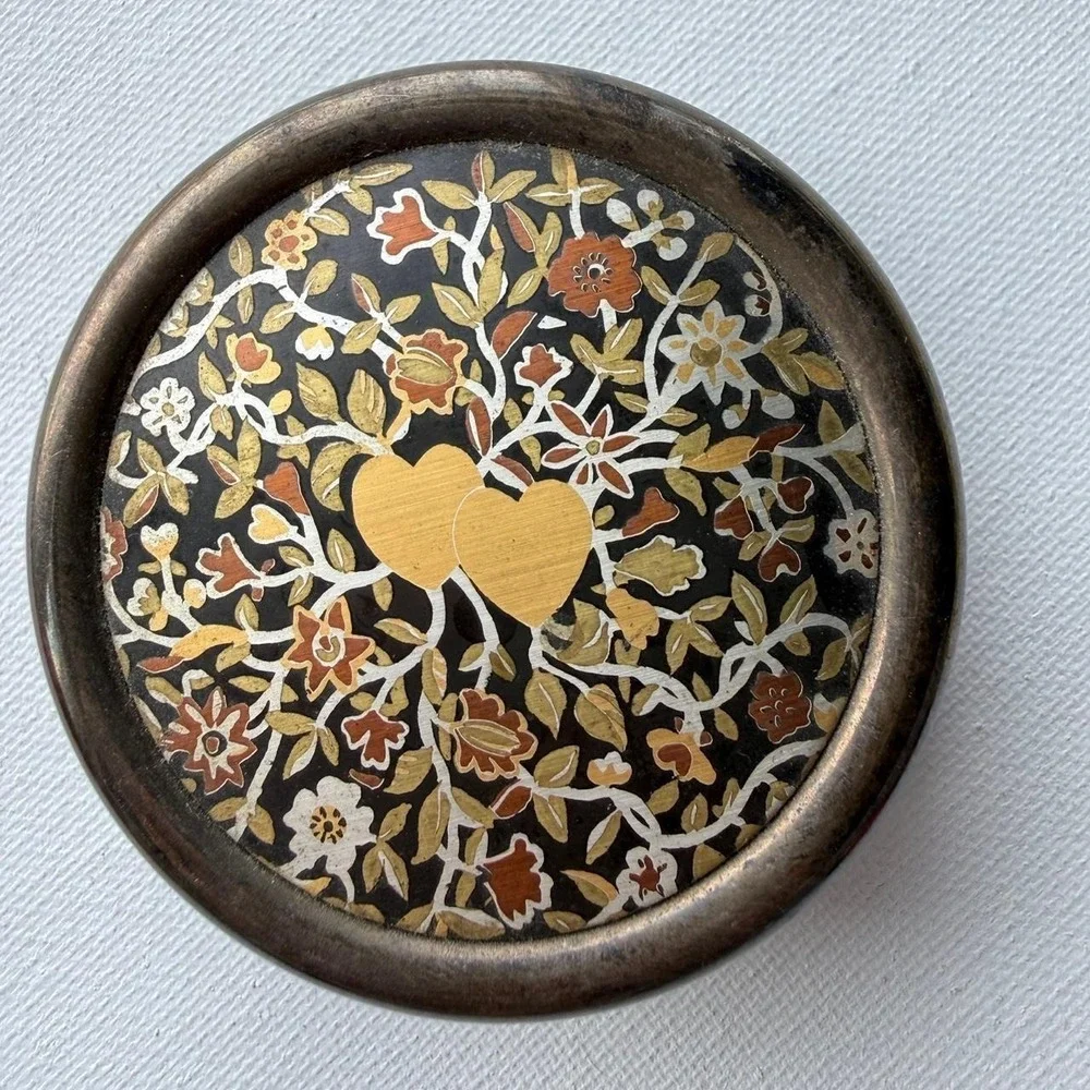 Vintage Reed and Barton silver plated trinket box with lid